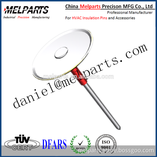 Insulation pins for glasswool insulation